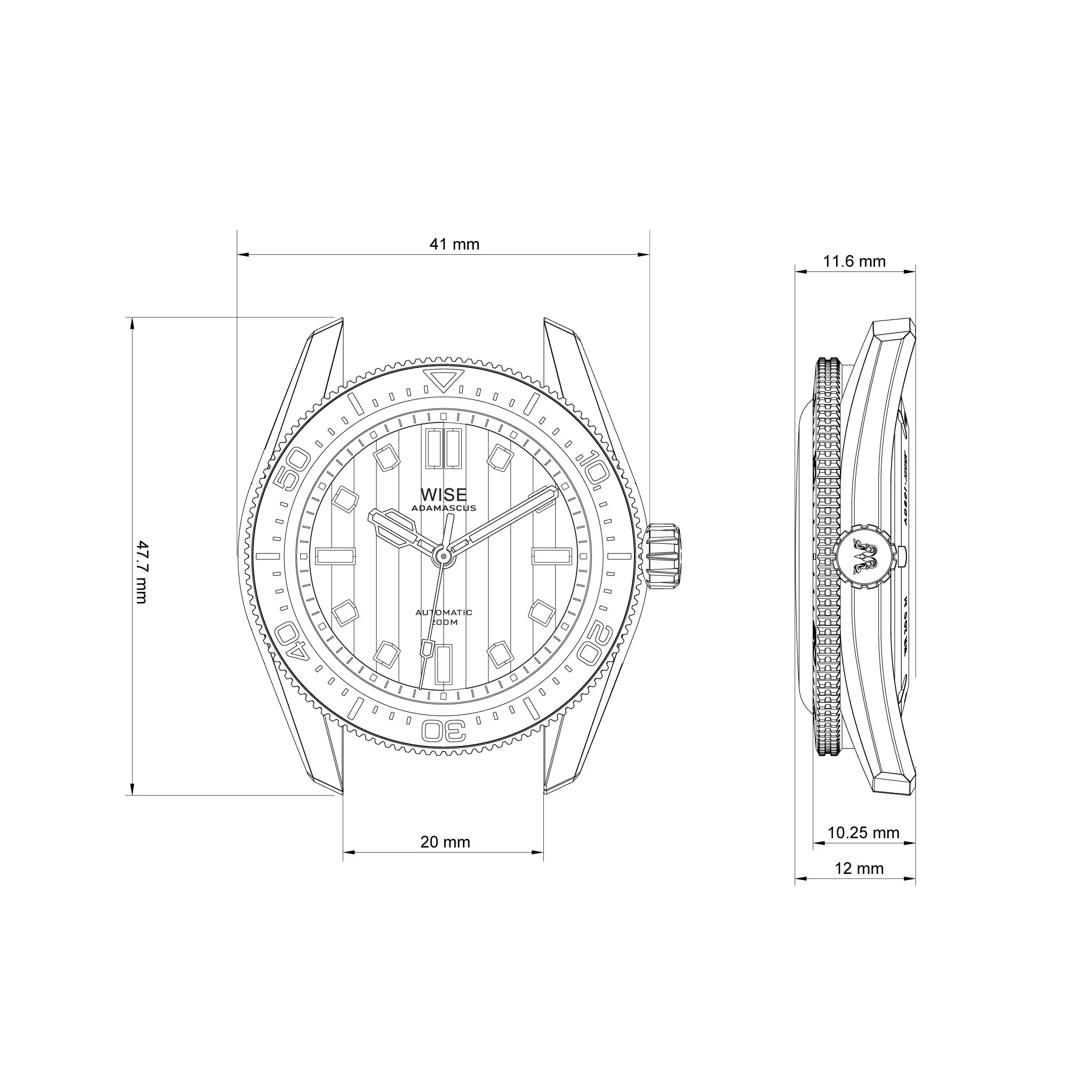 ADAMASCUS AD8240-S Stainless Steel 904L Bracelet Set - Image 5