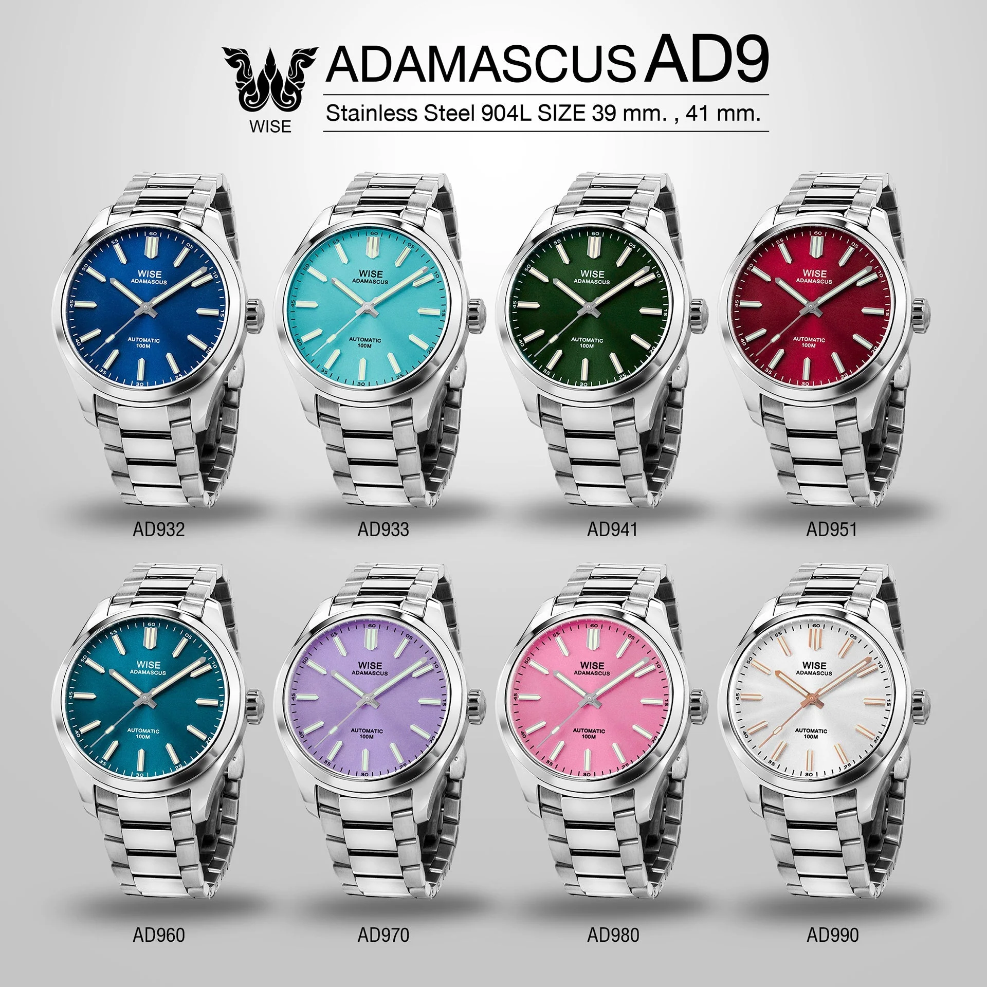 ADAMASCUS AD951 Stainless 904L (39, 41 mm.) - Image 3
