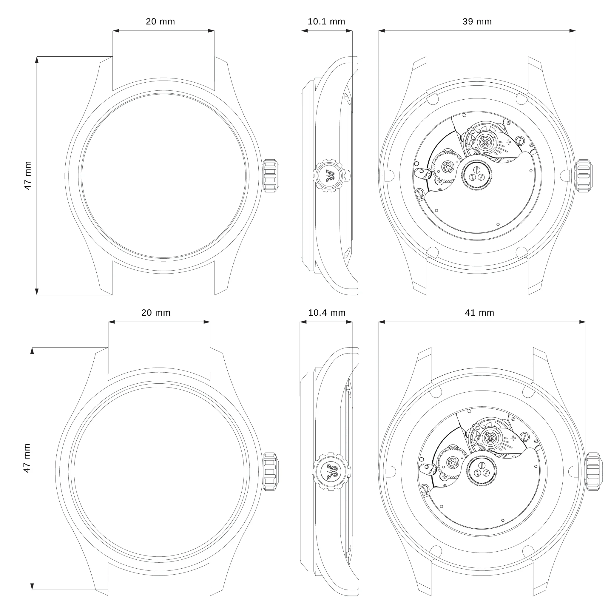 ADAMASCUS AD941 Stainless 904L (39, 41 mm.) - Image 5