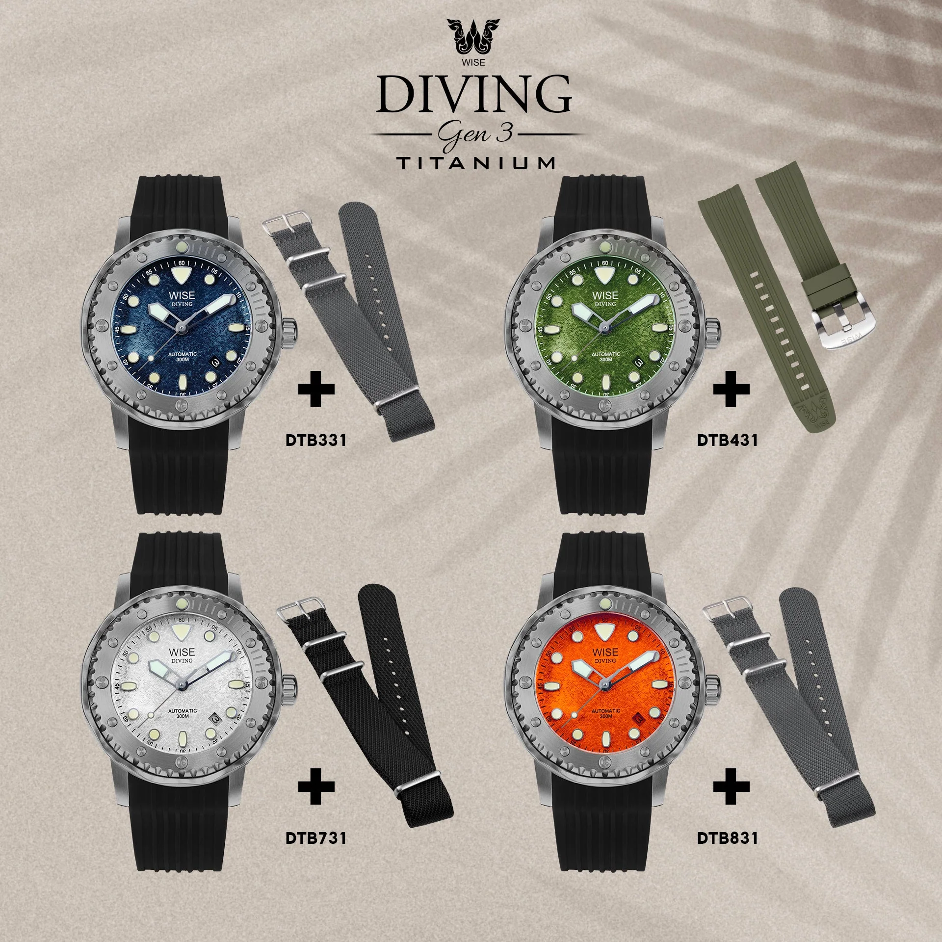 DIVING 300M. Gen 3 Titanium DTB831 - Image 4
