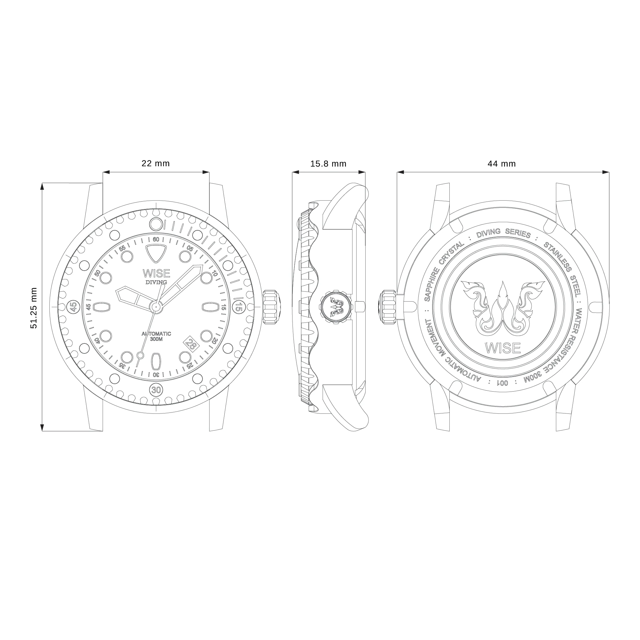 DIVING 300M. Gen 3 Titanium DTB831 - Image 5