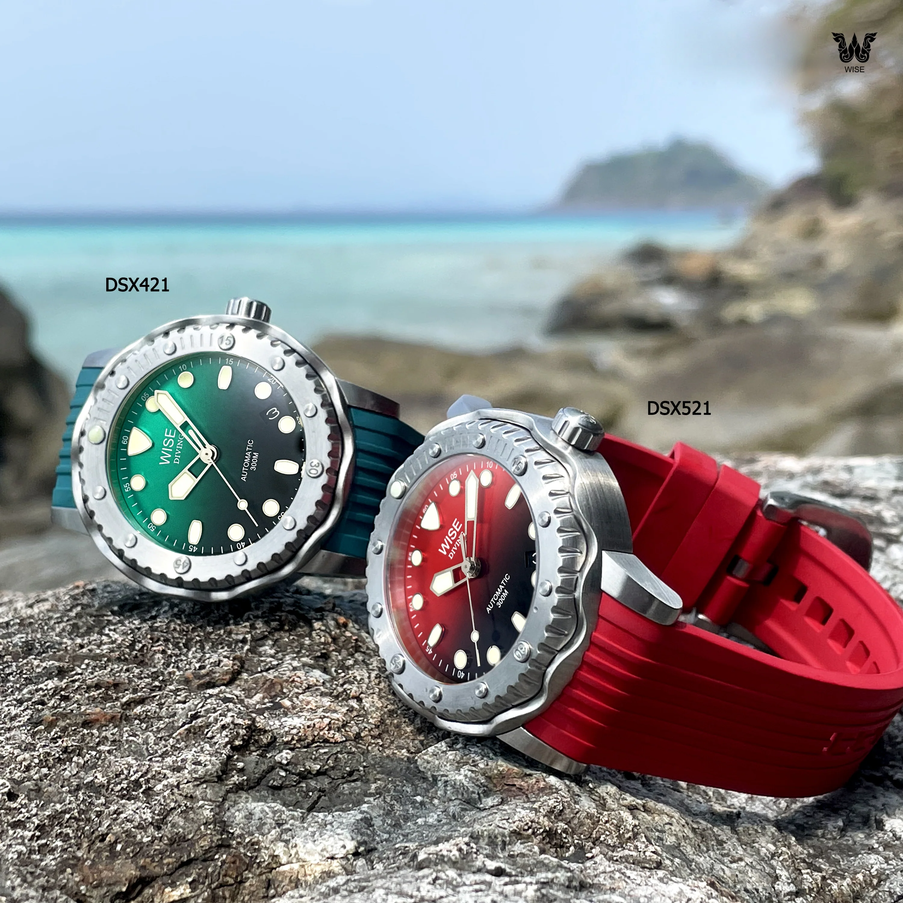 WISE DIVING FKM Rubber Strap 22 mm. - Image 11