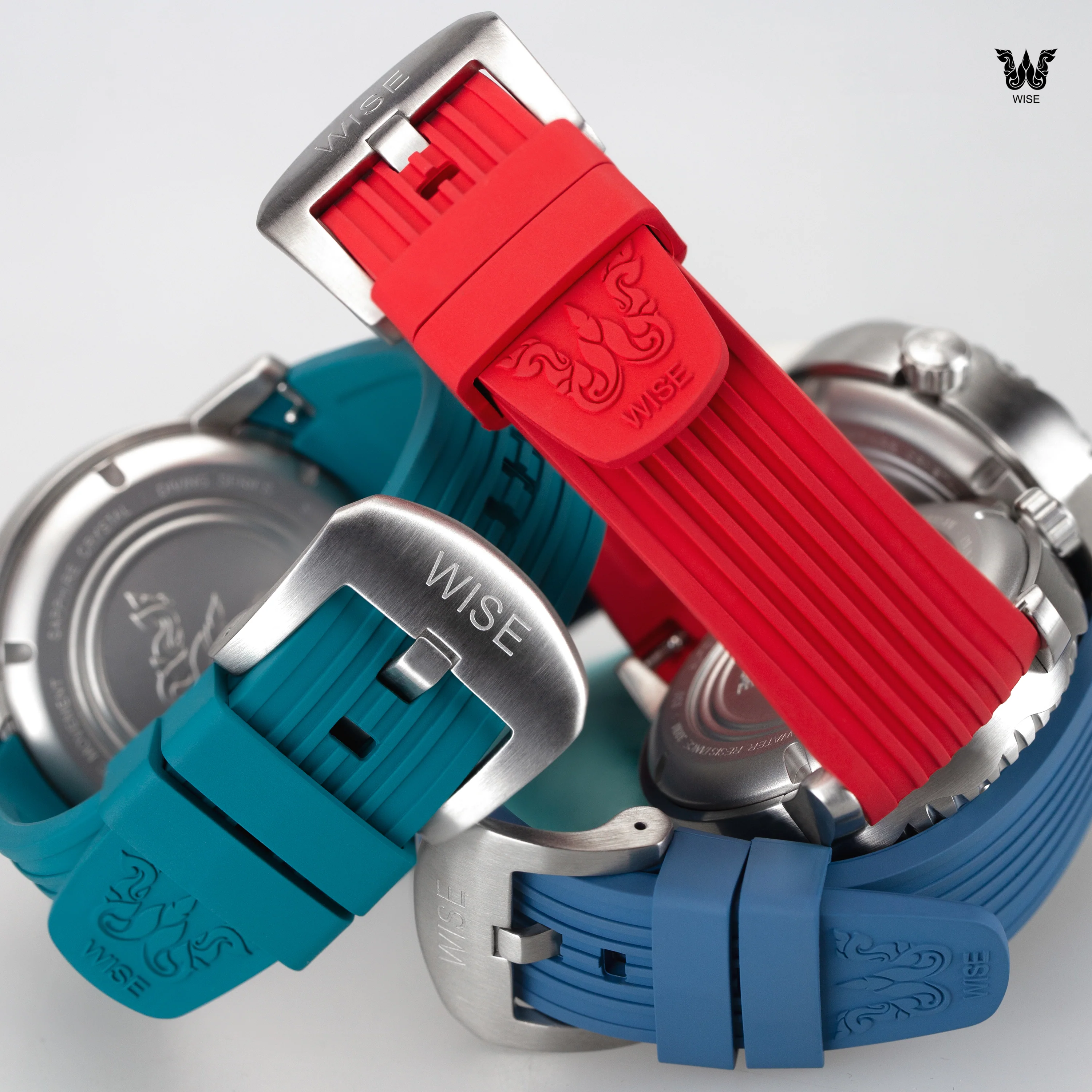 WISE DIVING FKM Rubber Strap 22 mm. - Image 7