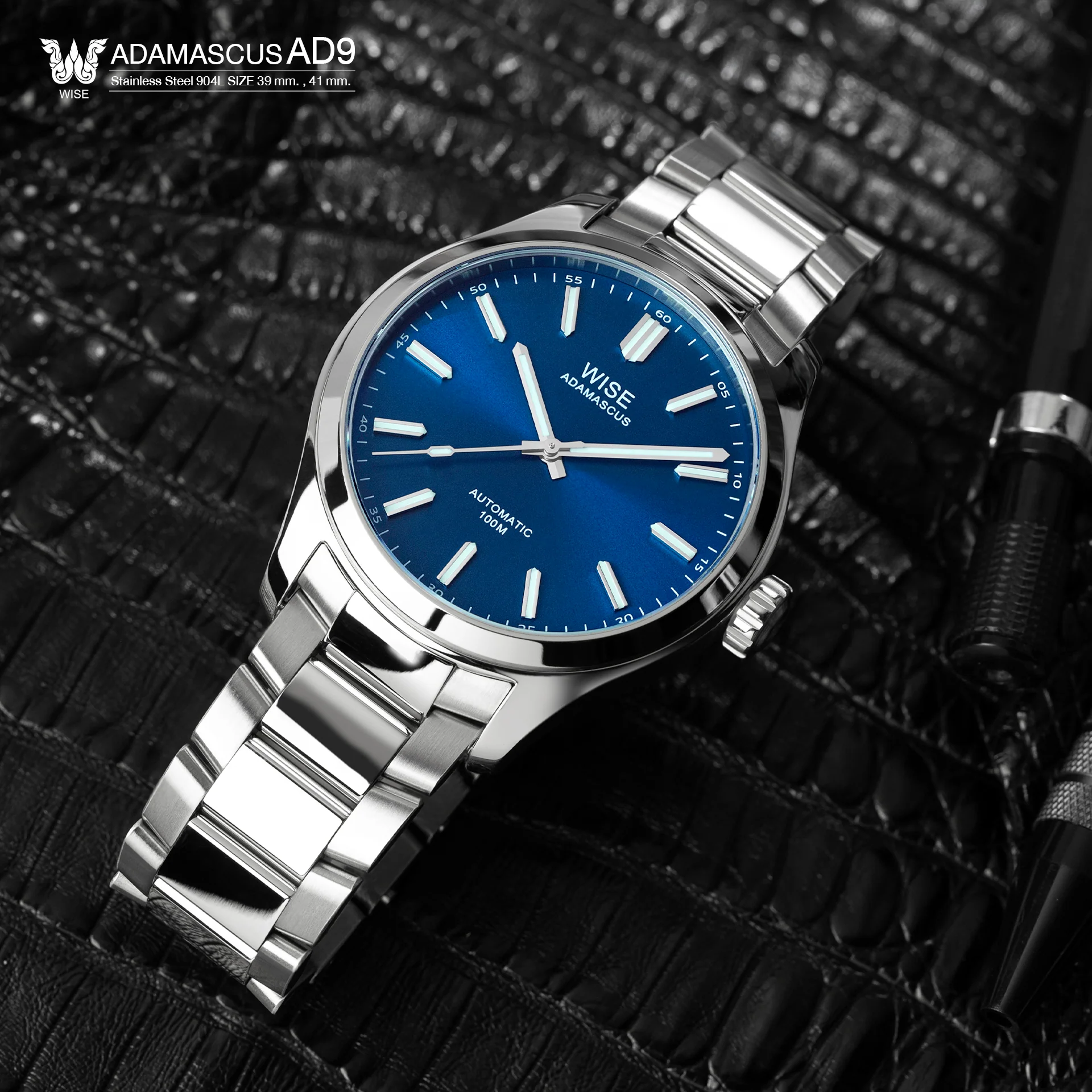 WISE AD9 Bracelet Stainless steel 904L Strap 20 mm. - Image 3
