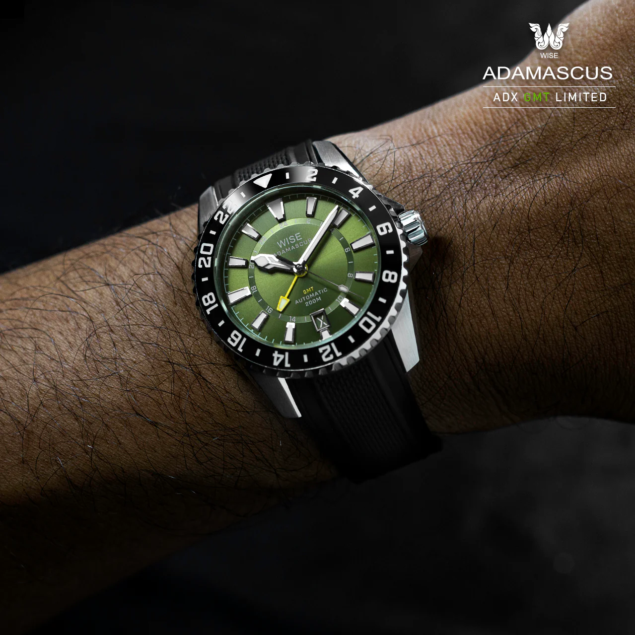 WISE ADX FKM Rubber Strap 20 mm. (Curved end) - Image 3